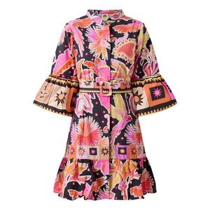 Farm Rio Enchanted Nature Mini Dress